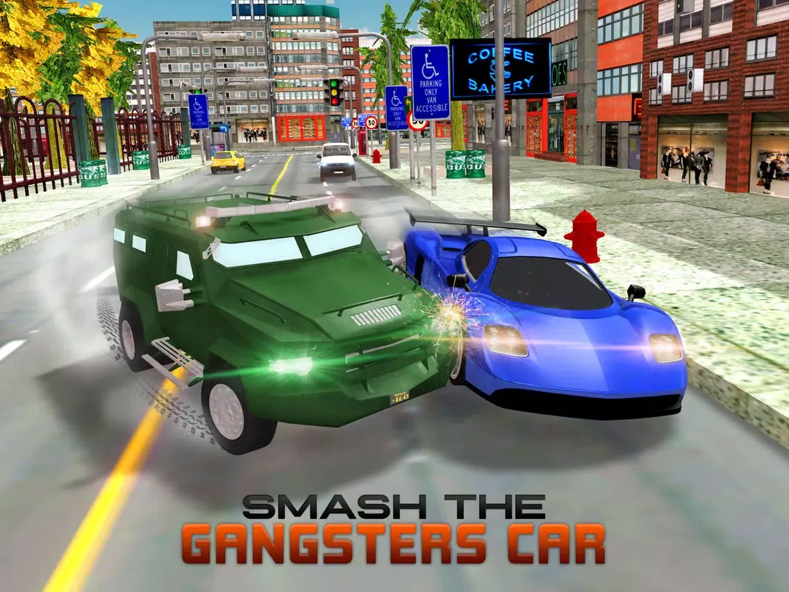 Capturas de tela do Army Rangers Van Gangsters Chase – Underworld mafia chase game iPad 