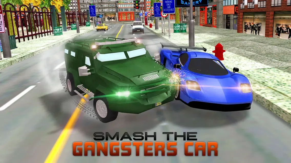 Capturas de tela do Army Rangers Van Gangsters Chase – Underworld mafia chase game