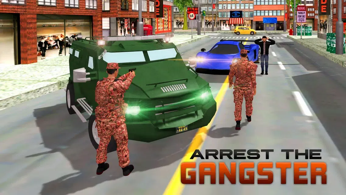 Capturas de tela do Army Rangers Van Gangsters Chase – Underworld mafia chase game