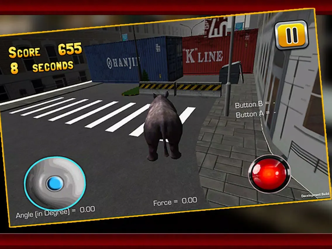 3D Rhino Simulator – Wild animal simulator and simulation game to destroy the city iPad 应用截图
