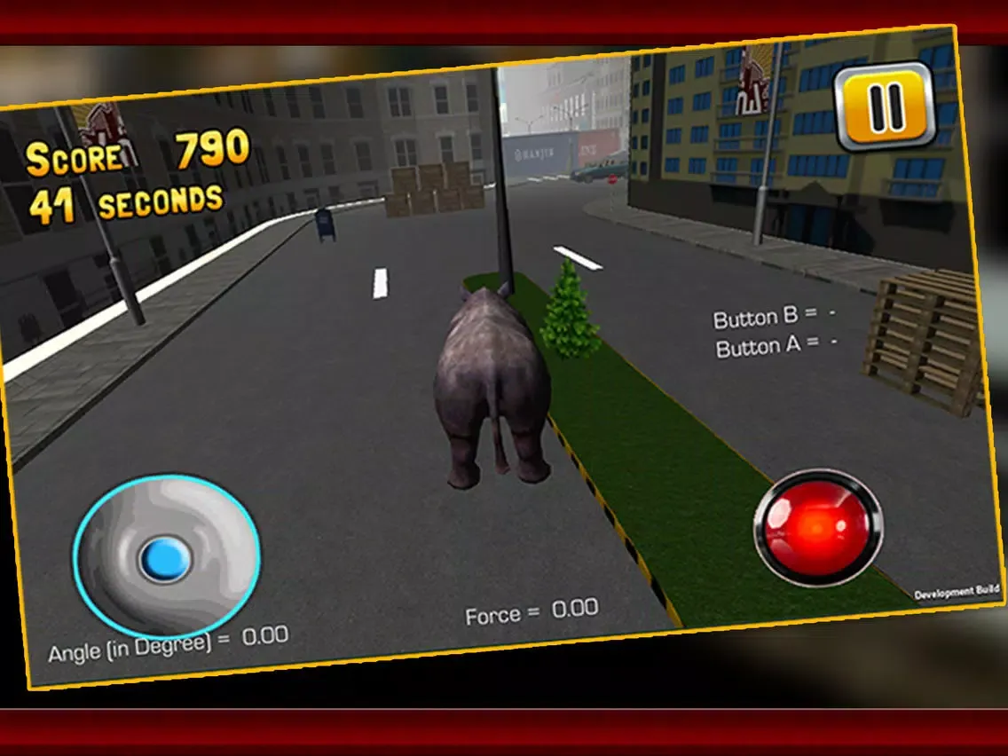3D Rhino Simulator – Wild animal simulator and simulation game to destroy the city iPad 应用截图