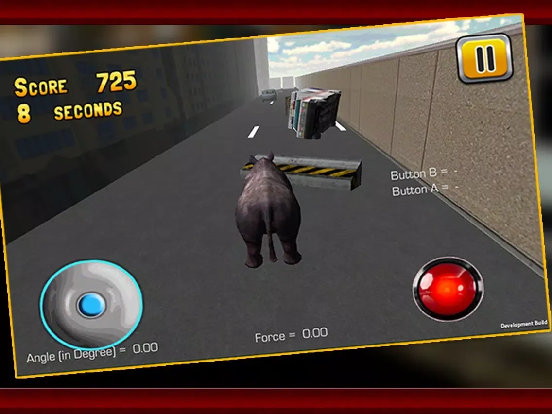 3D Rhino Simulator – Wild animal simulator and simulation game to destroy the city iPad 应用截图