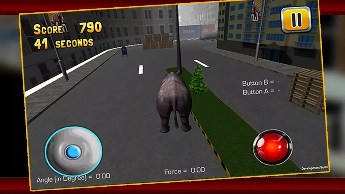 3D Rhino Simulator – Wild animal simulator and simulation game to destroy the city应用截图