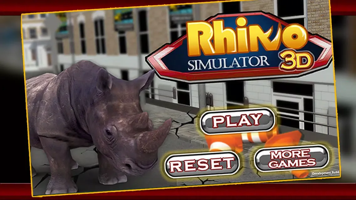 3D Rhino Simulator – Wild animal simulator and simulation game to destroy the city应用截图