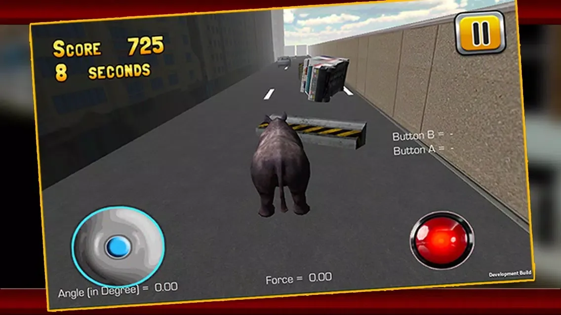 3D Rhino Simulator – Wild animal simulator and simulation game to destroy the city应用截图