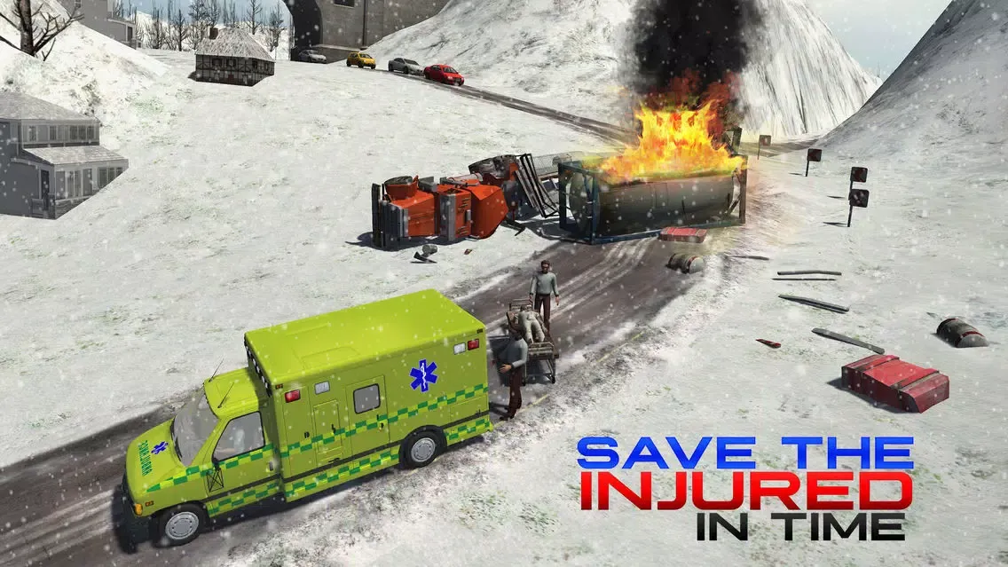 Capturas de pantalla de Snow Rescue 911 – An Emergency Ambulance driving Simulator