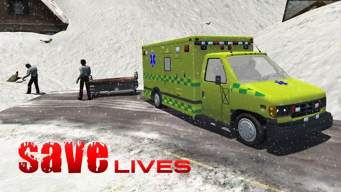 Capturas de pantalla de Snow Rescue 911 – An Emergency Ambulance driving Simulator