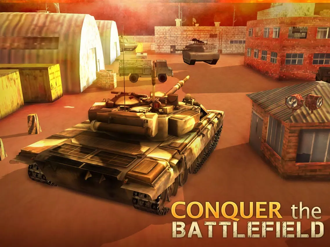 Captures d'écran de Tank Attack War 2016 – 3D tanks battlefield game iPad 