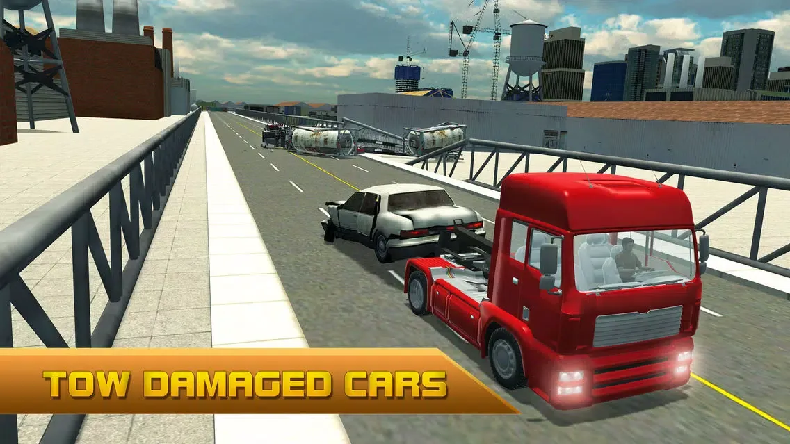 Tow Truck Simulator – 3D Towing Simulation Game स्क्रीनशॉट