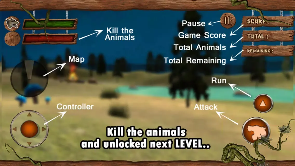 Wild Attack Wolf Simulator 3D スクリーンショット