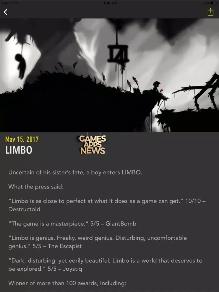 Screenshot di Games Apps News iPad 