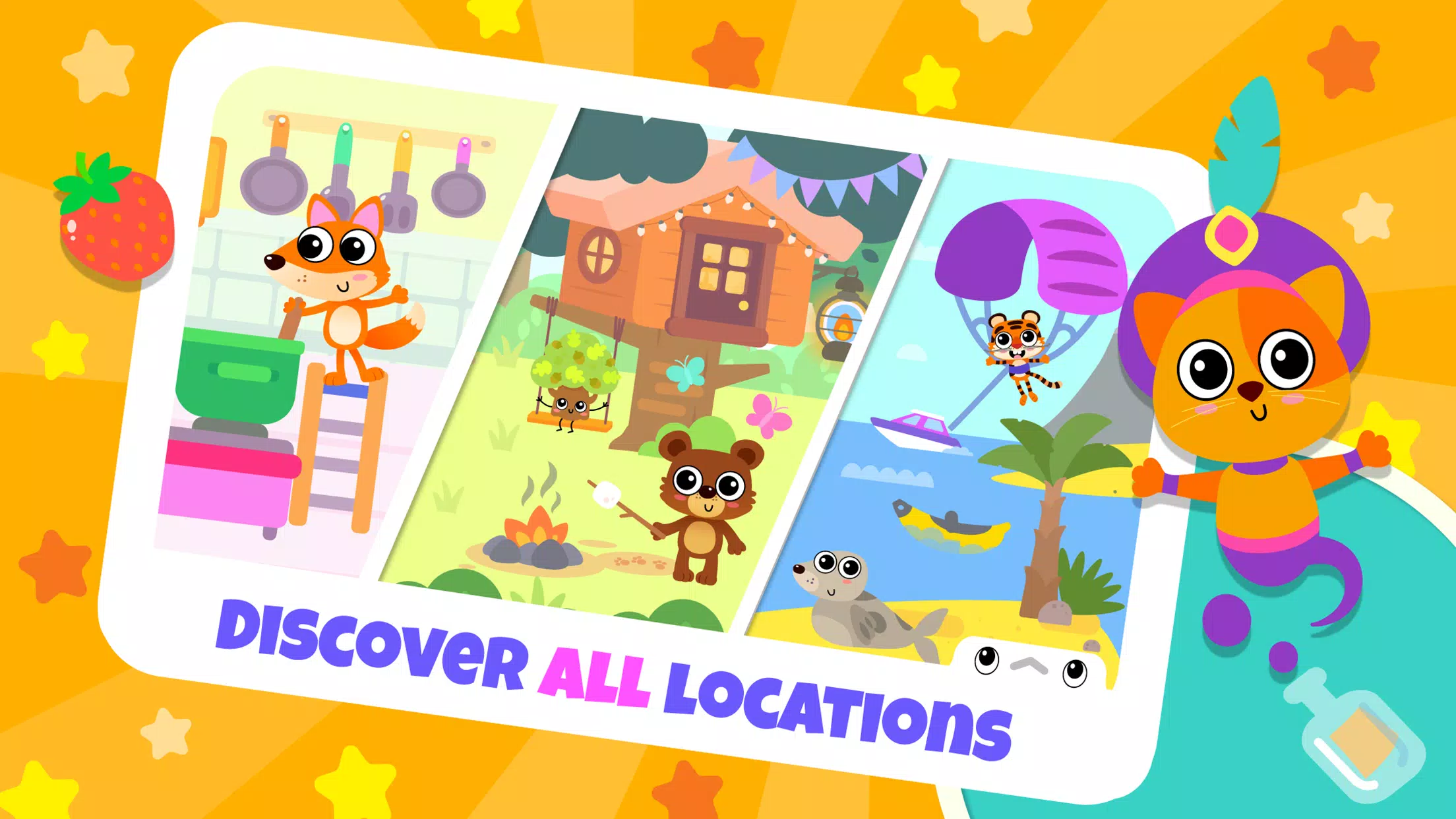 Bini Mega World games for kids Screenshots