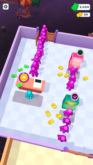 ภาพหน้าจอของ Bouncing Rainbow: Tycoon Games