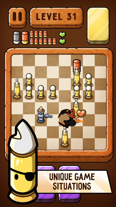 ภาพหน้าจอของ Bullet Chess: Board Shootout