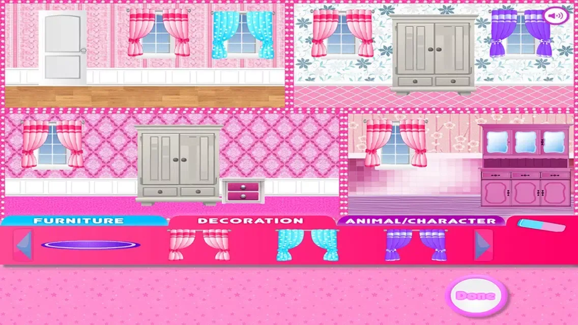 Captures d'écran de Doll house - Princess dress up girls games