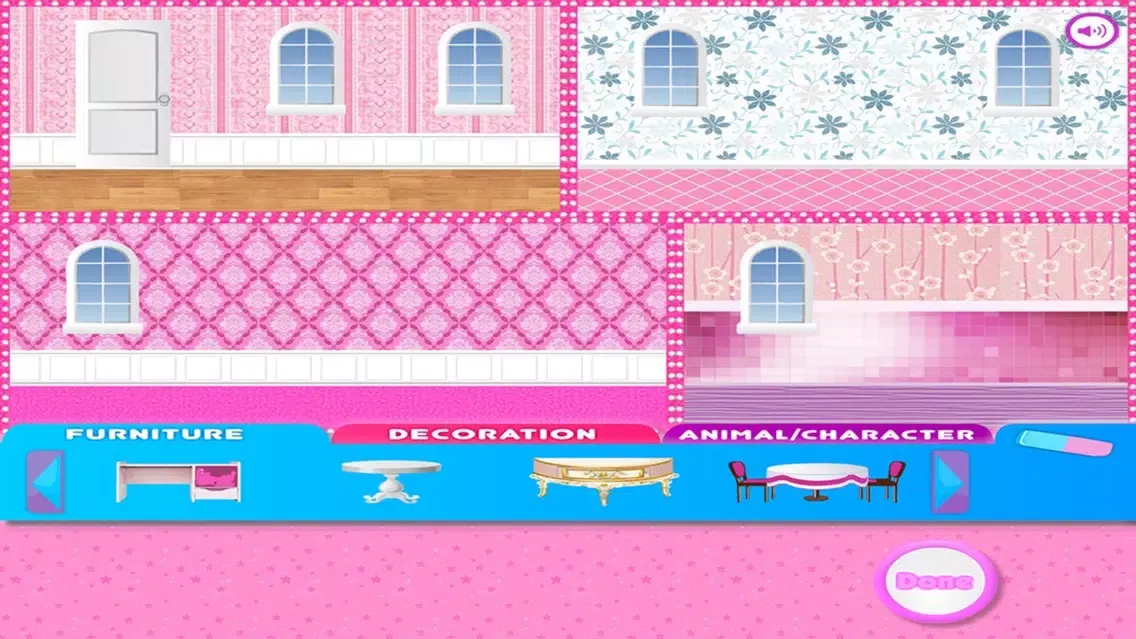 Captures d'écran de Doll house - Princess dress up girls games