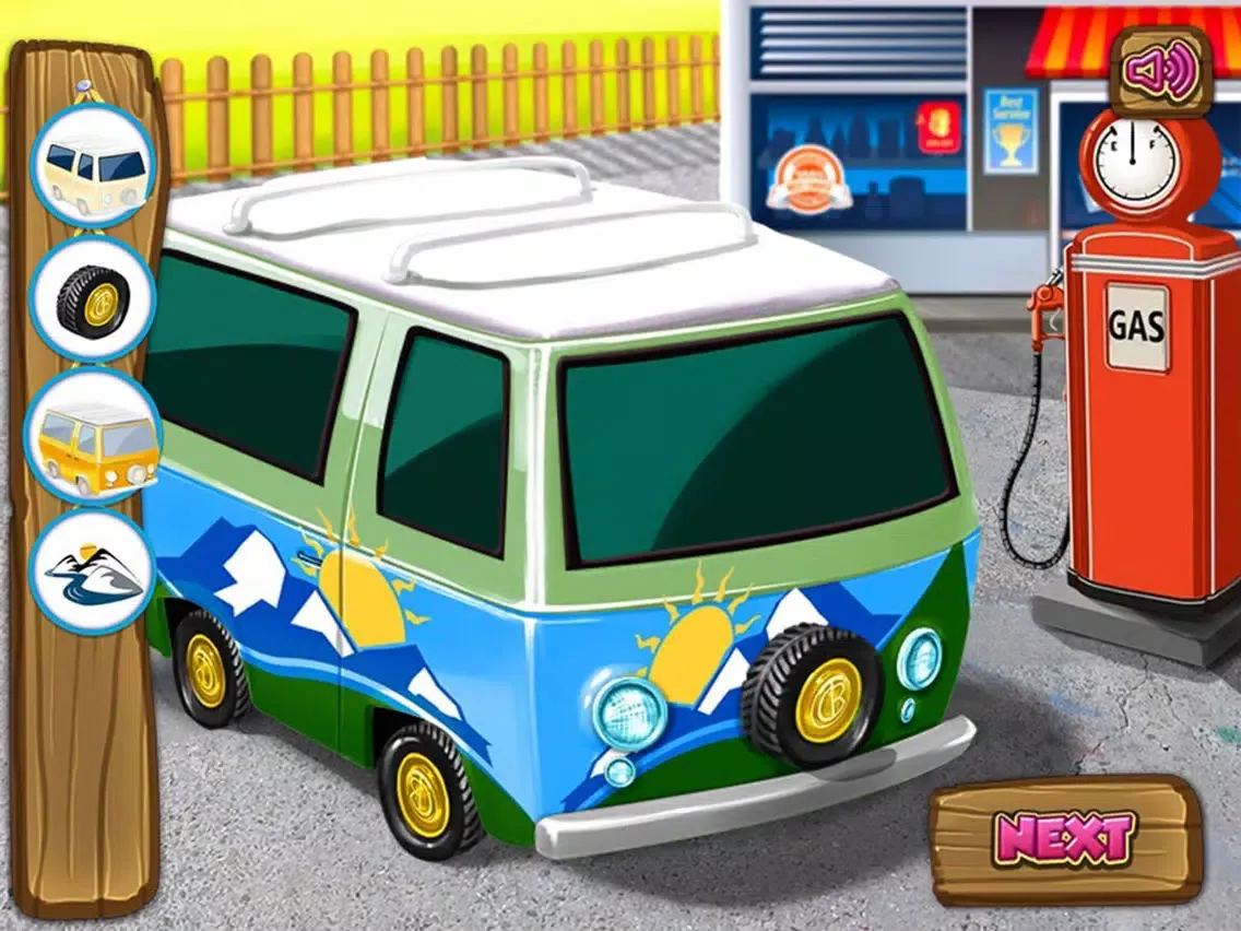 Baby car wash - Princess dress up girls games iPad  Screenshots