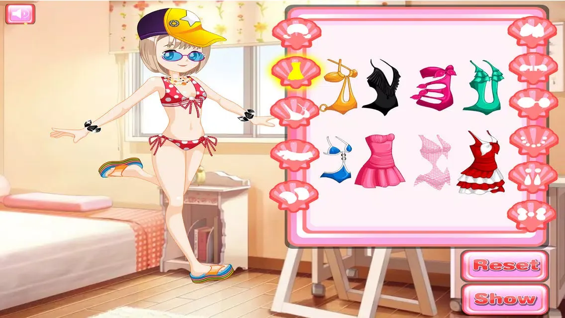 Zrzuty ekranu Bikini model - baby games and kids games