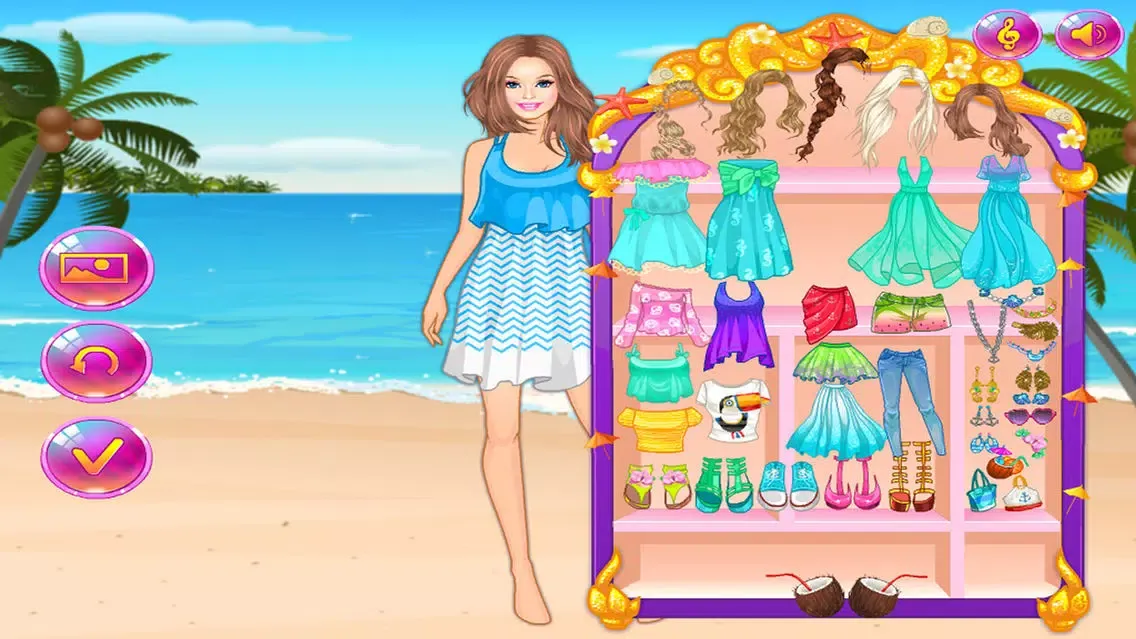 تصاویر Princess beach dress - baby games