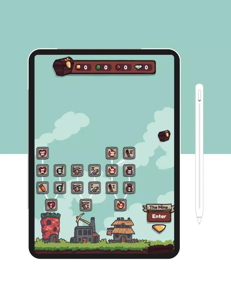 Tangkapan layar Miner Bunny iPad 