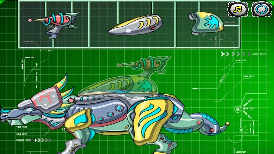 Assembled dinosaur toys - kids games应用截图