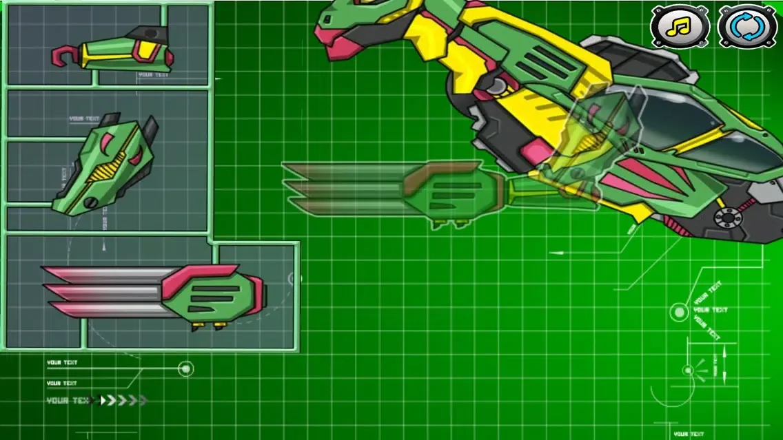 Screenshot di Dinosaur mechanical puzzle - kids games