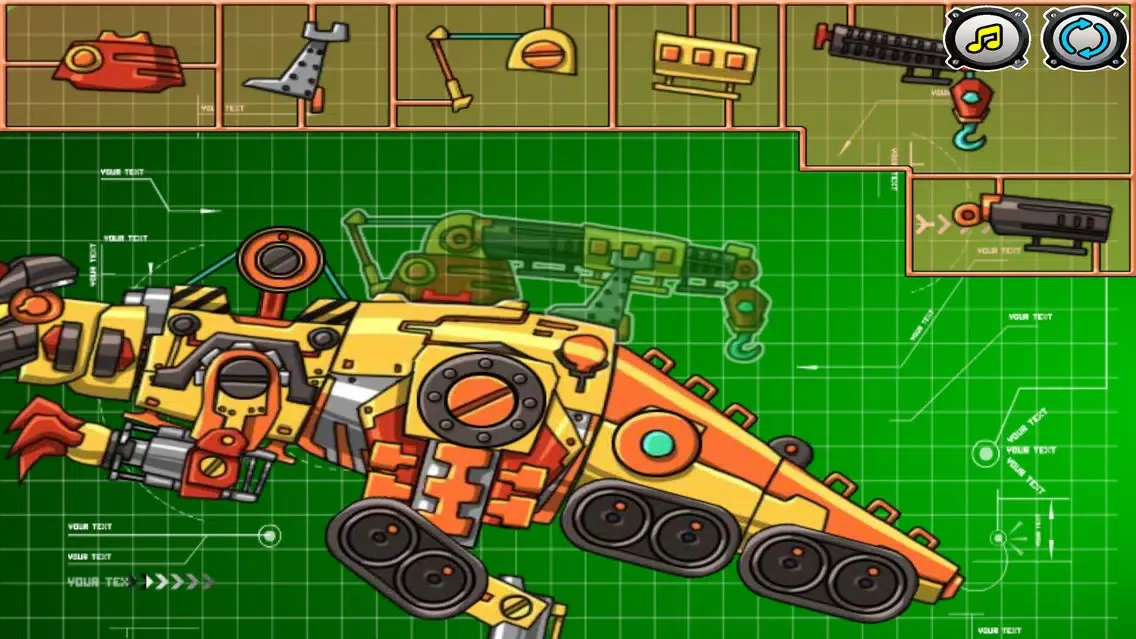 Dinosaur Robot Puzzle - baby games Screenshots
