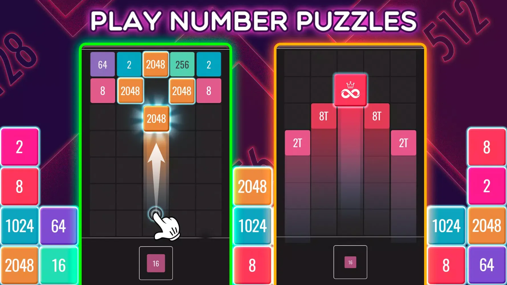 Capturas de tela do Join Blocks 2048 Number Puzzle