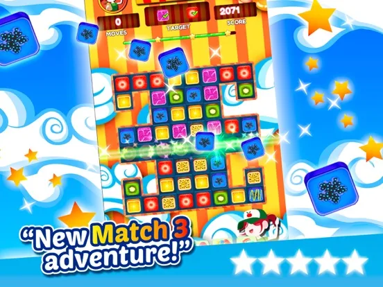 Caramel Gummy Candy Match 3 iPad  Ekran Görüntüleri