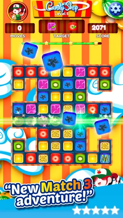 Caramel Gummy Candy Match 3 Ekran Görüntüleri