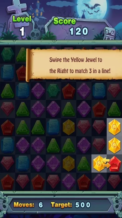 Match Jewel Pop Star - Puzzle Match-3 Jewel Star Zombie Edition Screenshots