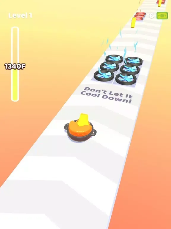 Tangkapan skrin Melt Run iPad 
