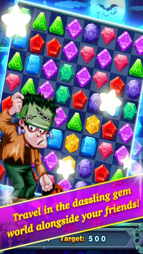 Скриншоты Night Jewel Moom - Match 3 Gem