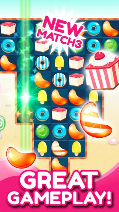 Capturas de tela do Sweet and Delicious World - Blast Juicy Candies