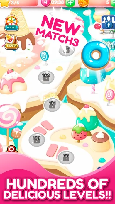 Capturas de tela do Sweet and Delicious World - Blast Juicy Candies