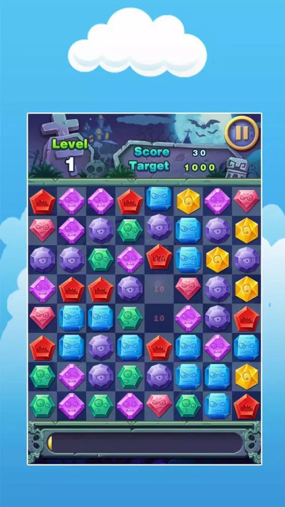 Zombie Matching 3 Diamond Puzlle Screenshots