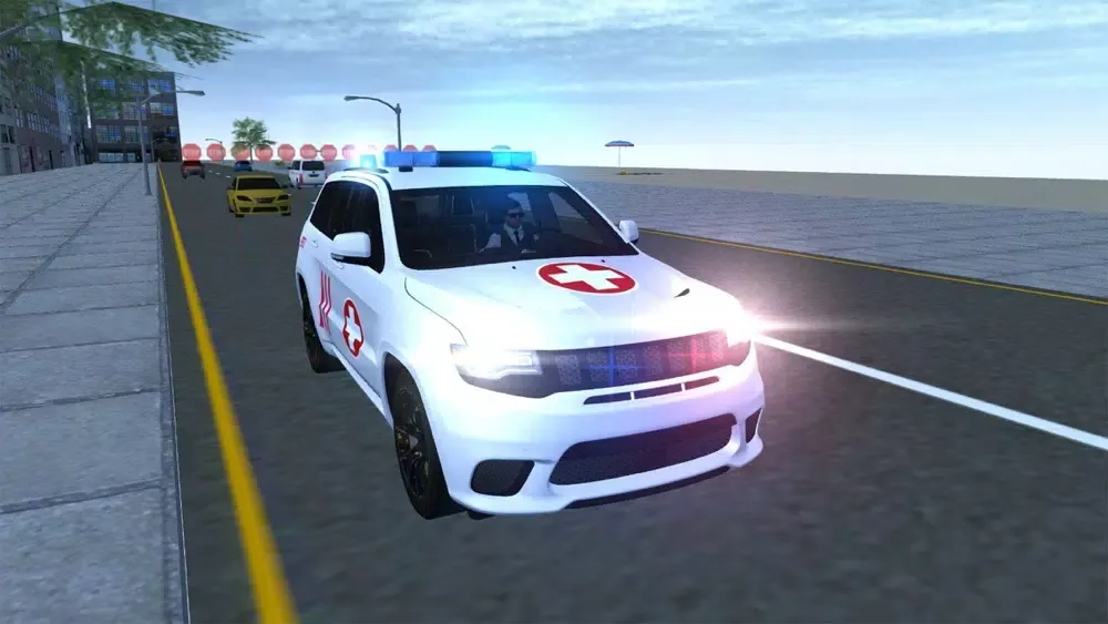 ภาพหน้าจอของ American Ambulance Simulator