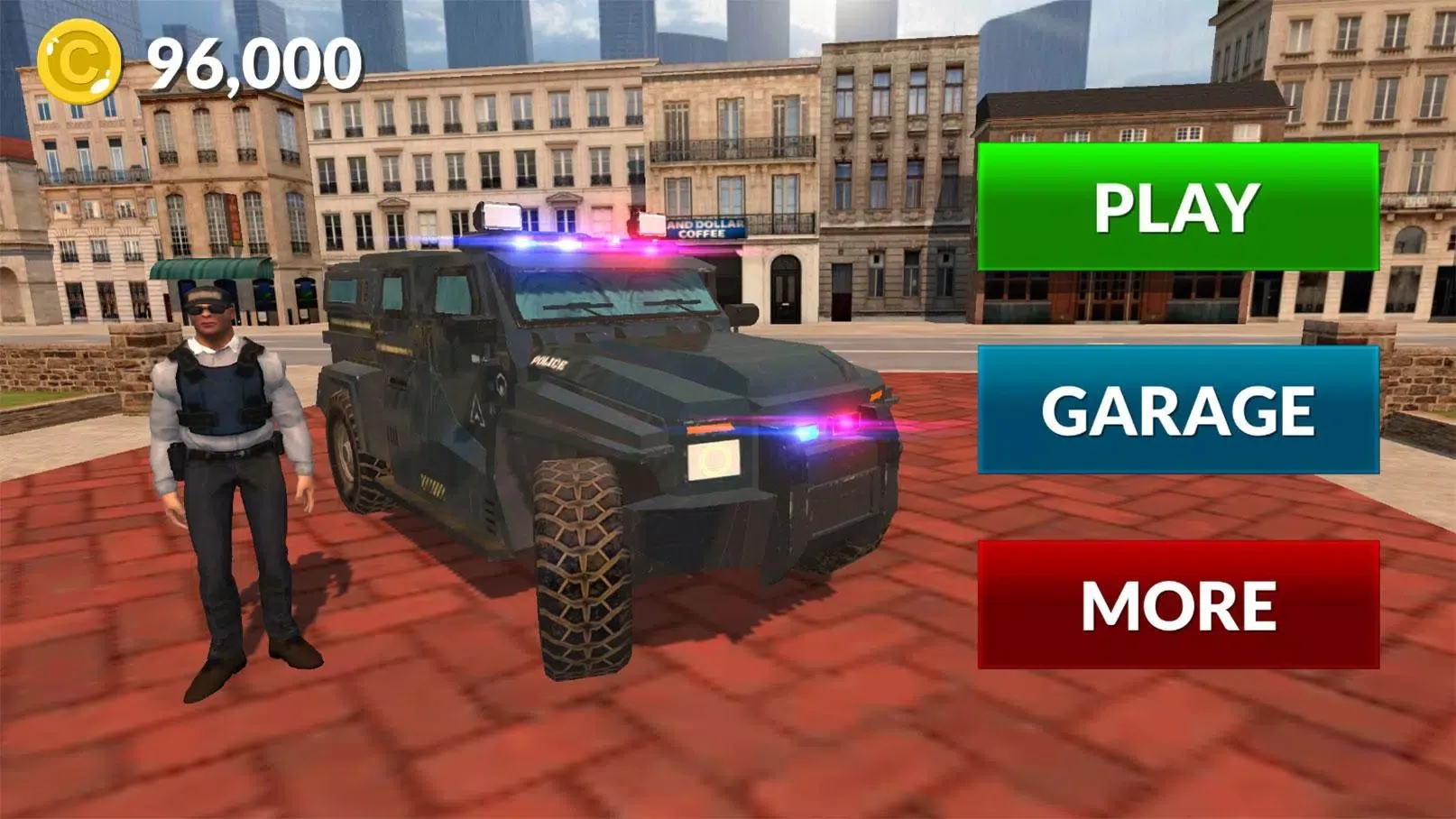 Ảnh chụp màn hình của American Police Car Driving