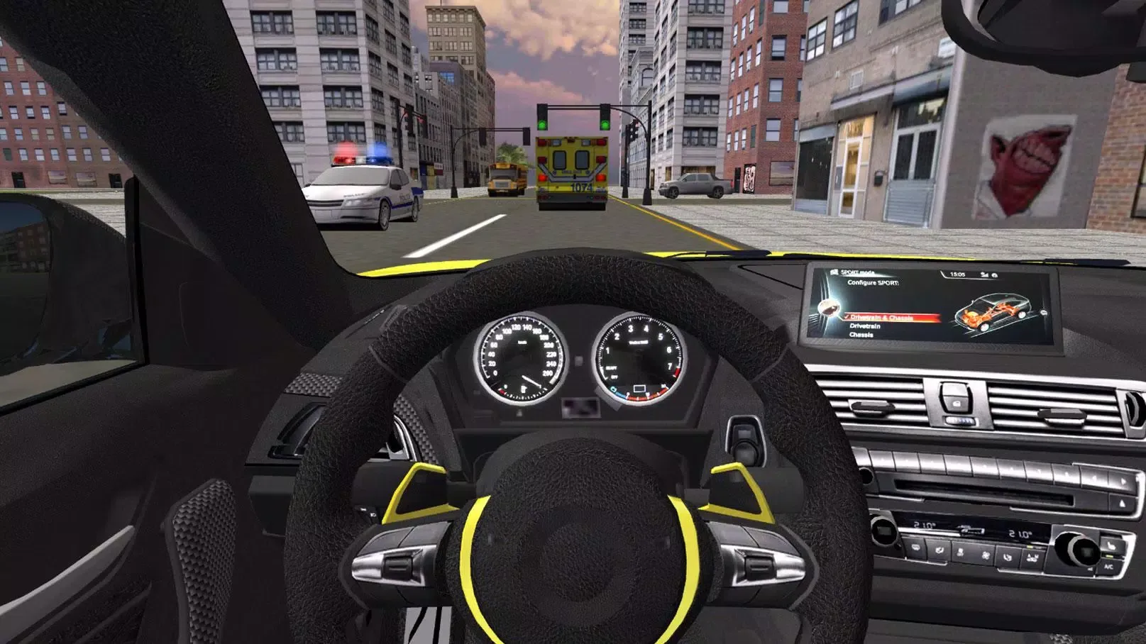 ภาพหน้าจอของ M5 Modified Sport Car Driving