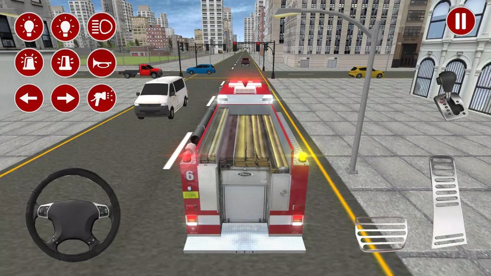 Fire Truck Driving Simulator スクリーンショット