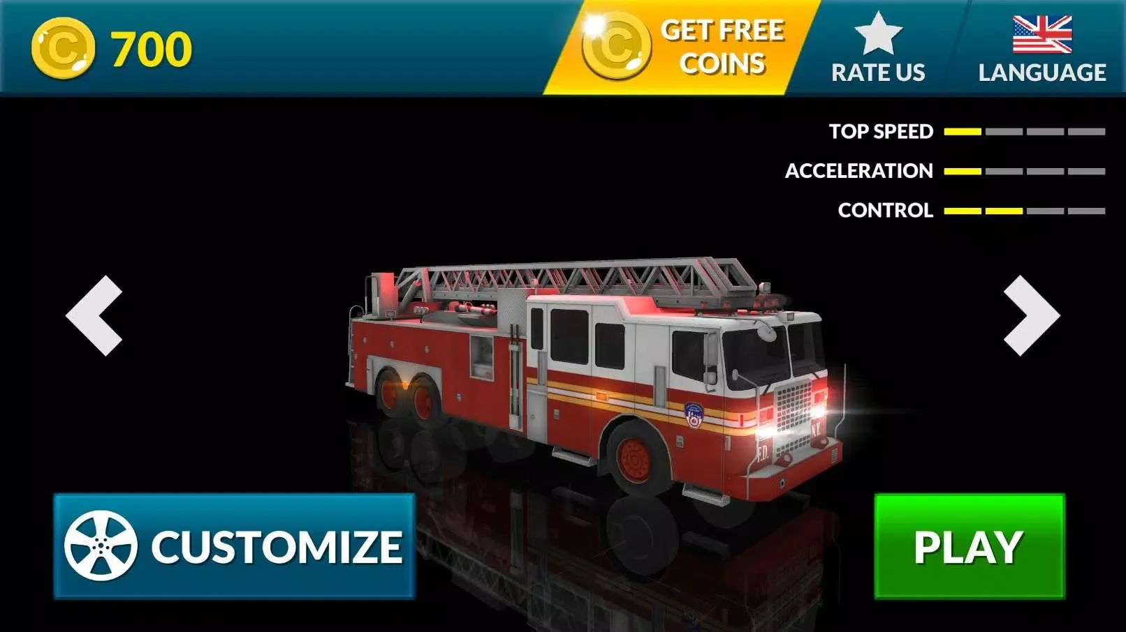 Fire Truck Driving Simulator スクリーンショット