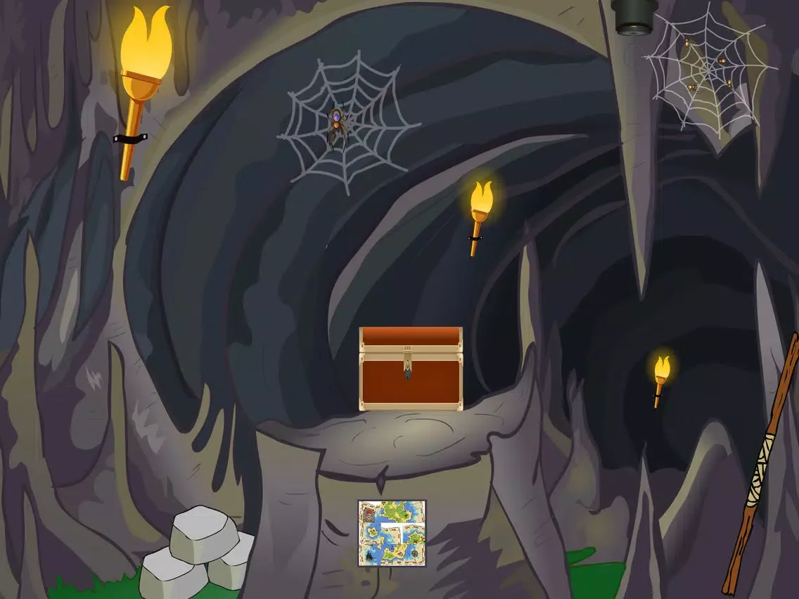 ภาพหน้าจอของ Cave Treasure Escape iPad 