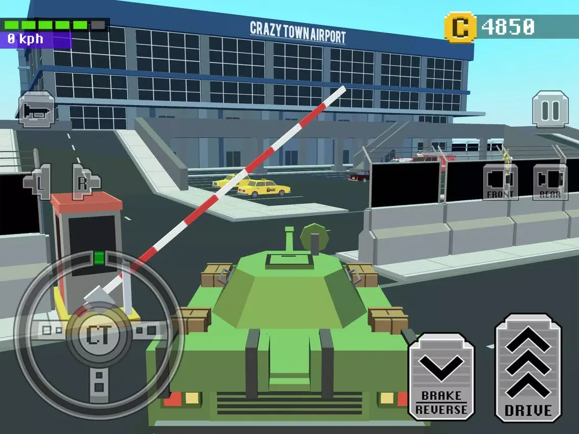 Car Driving in Crazy Town iPad  스크린샷