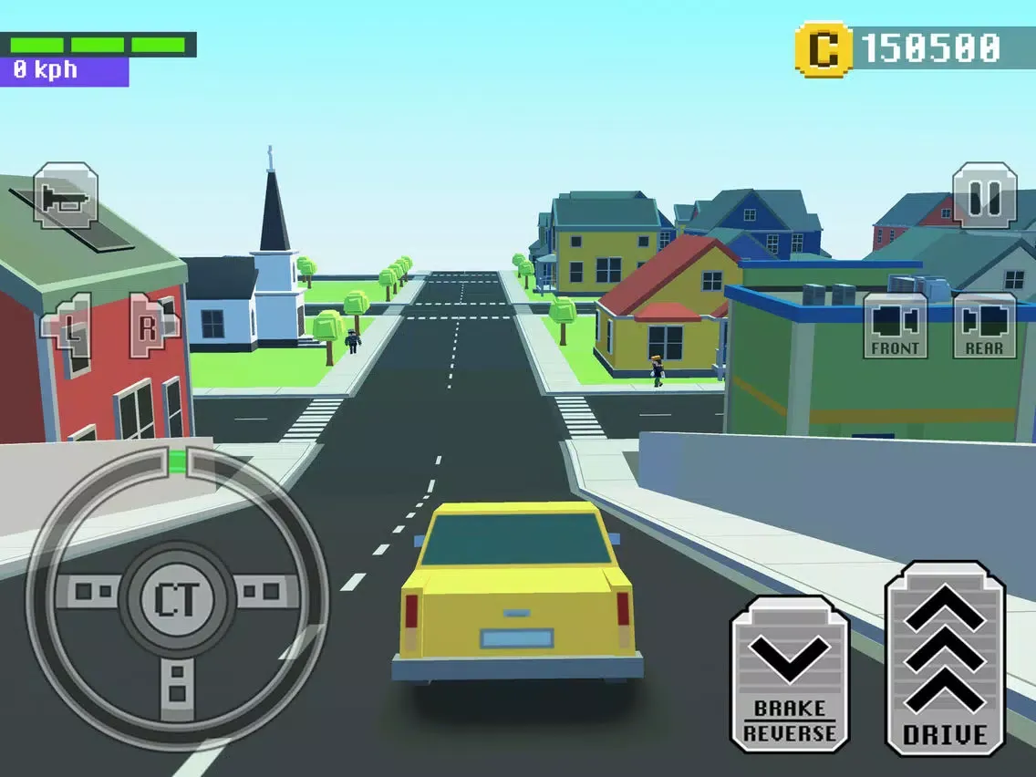 Car Driving in Crazy Town iPad  스크린샷