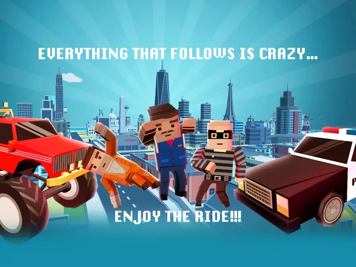 Car Driving in Crazy Town iPad  스크린샷