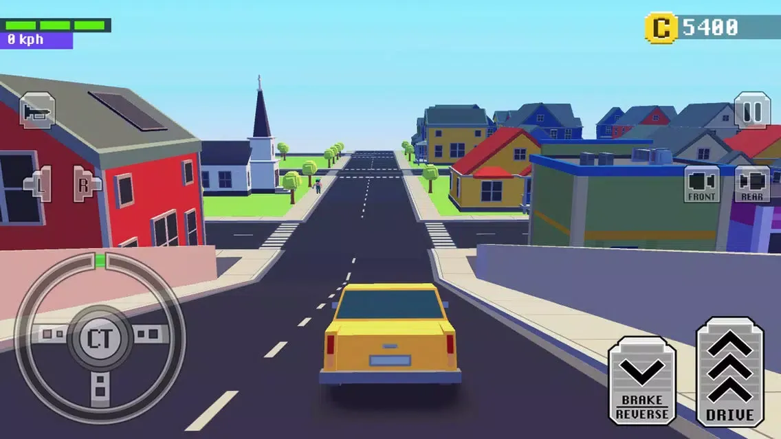 Car Driving in Crazy Town 스크린샷
