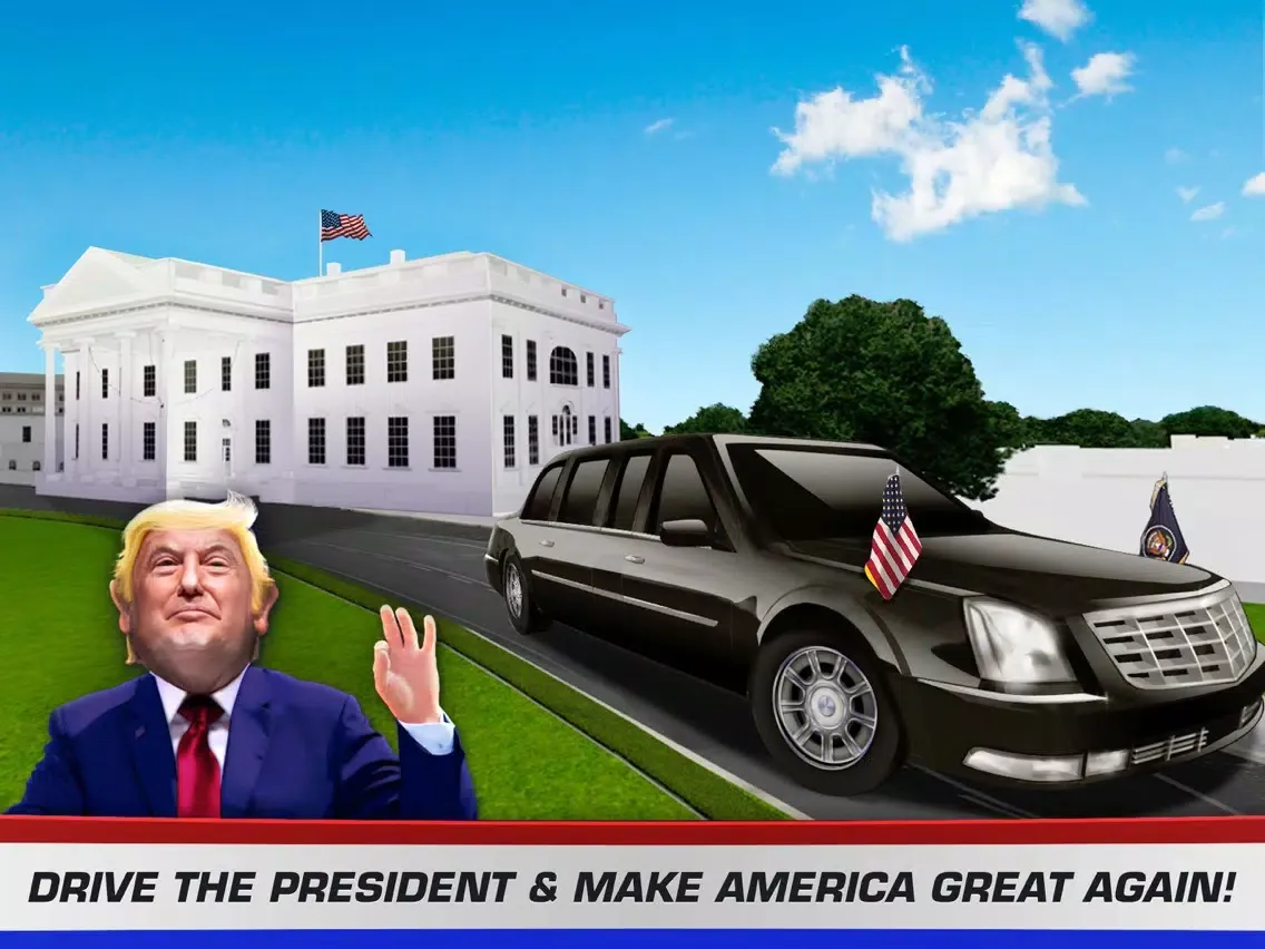 Driving Trump Car Simulator 3D iPad 应用截图