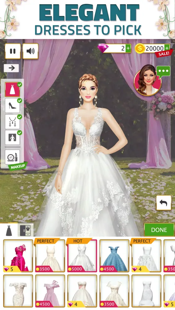 Super Wedding Dress Up Stylist应用截图