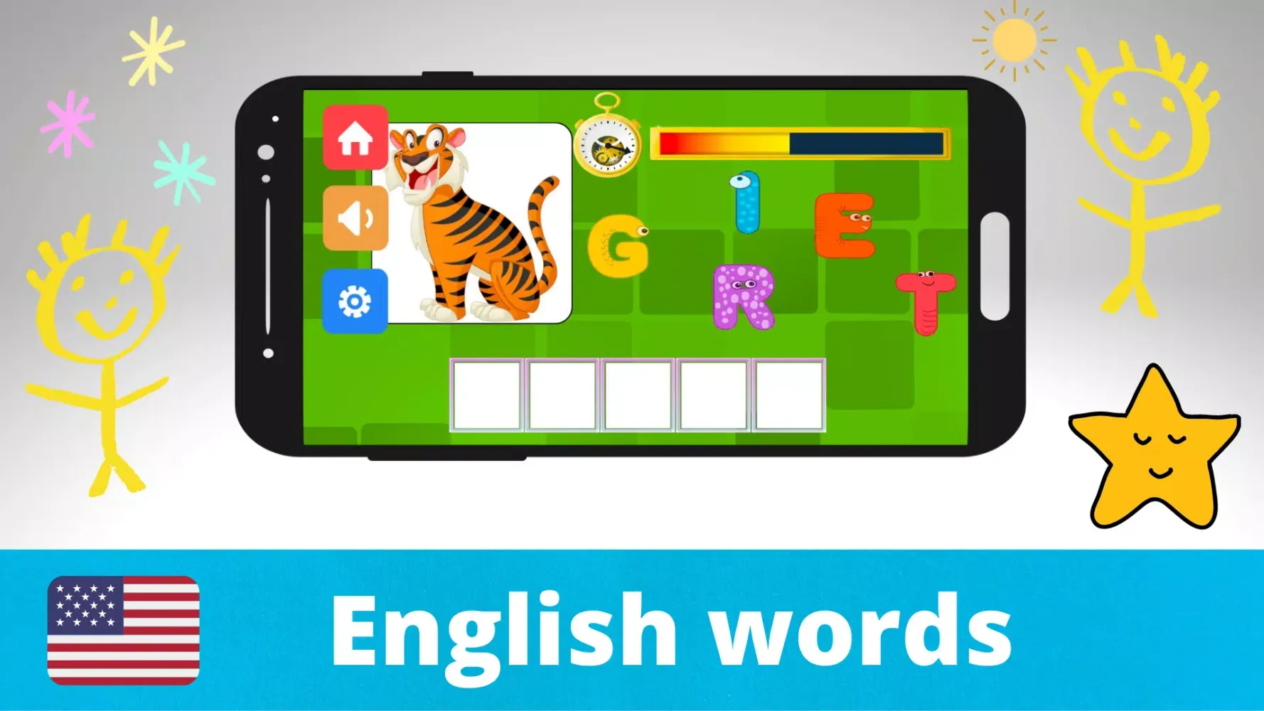 Learning words in 3 languages سکرین شاٹس