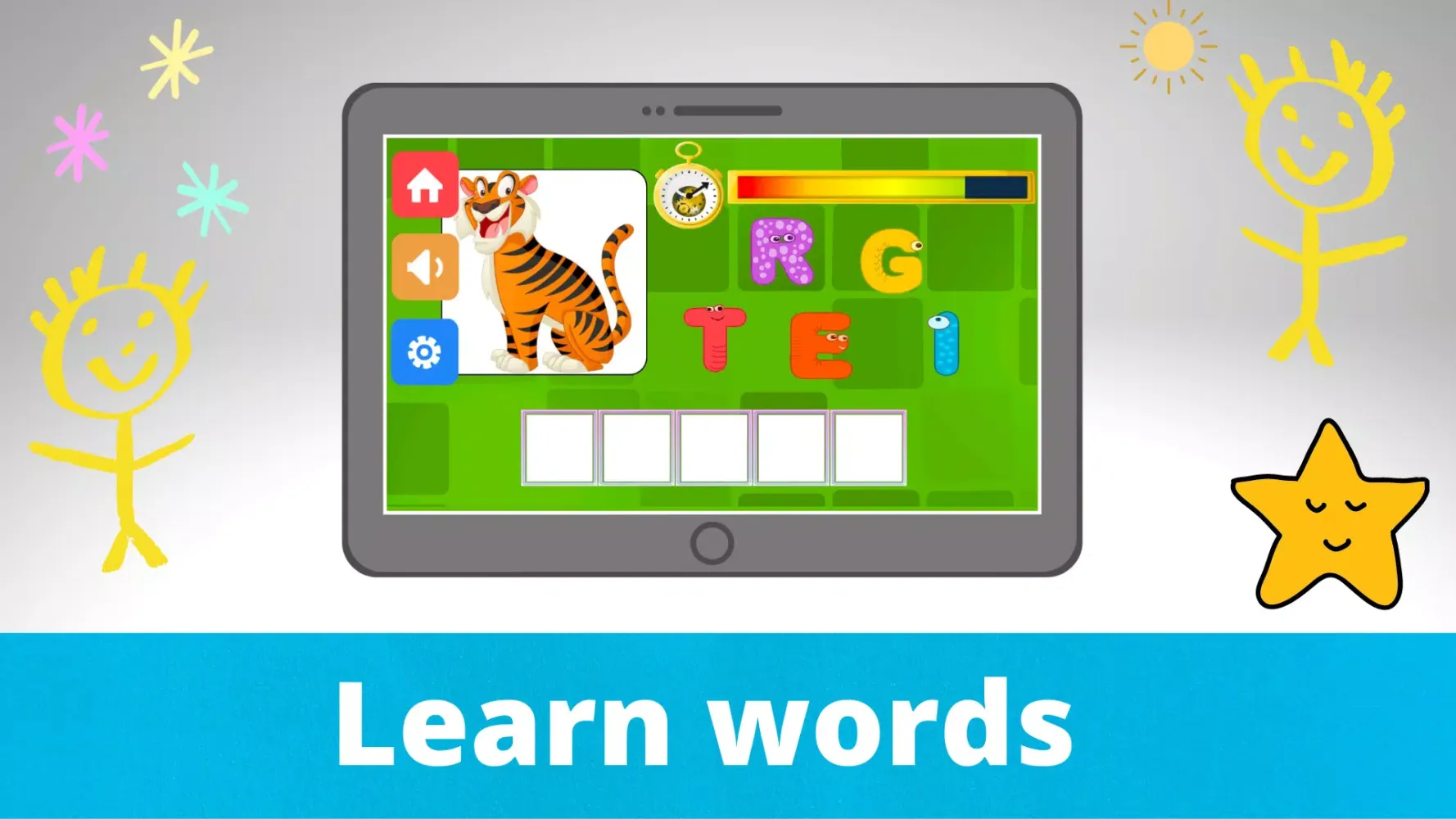 Learning words in 3 languages سکرین شاٹس